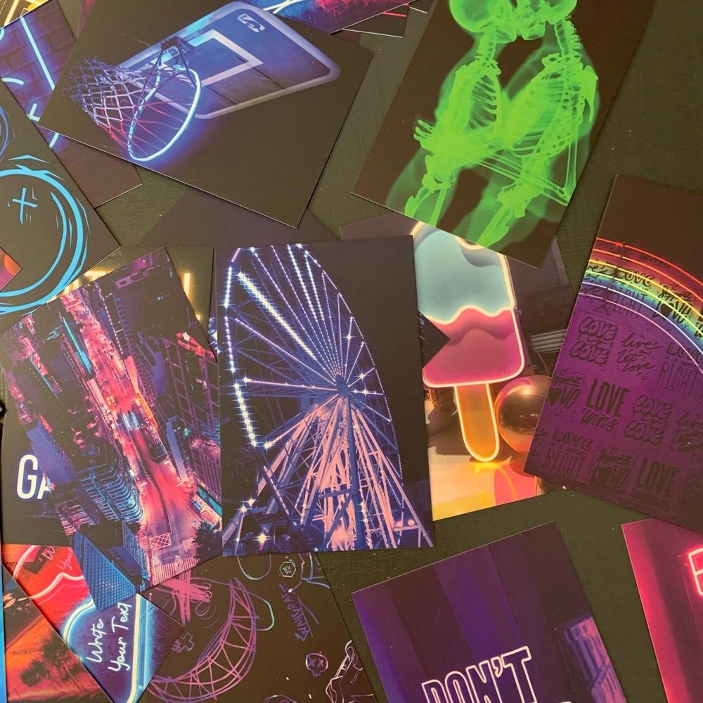 Neon Digital Art Print Collection - New!